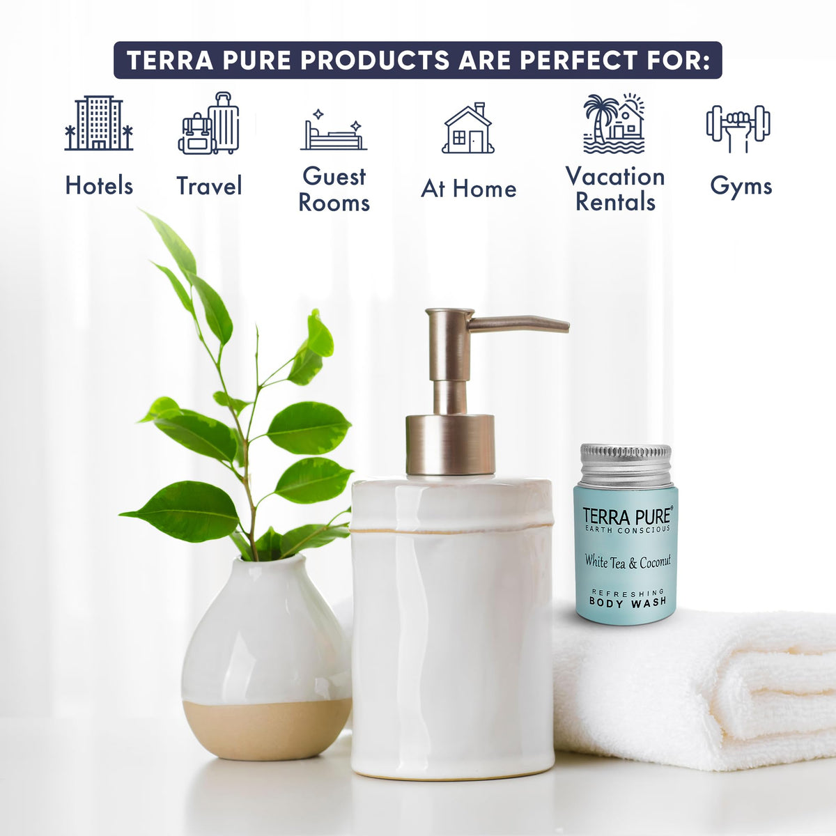 Terra Pure matte cap detail highlighting secure seal for single-use convenience