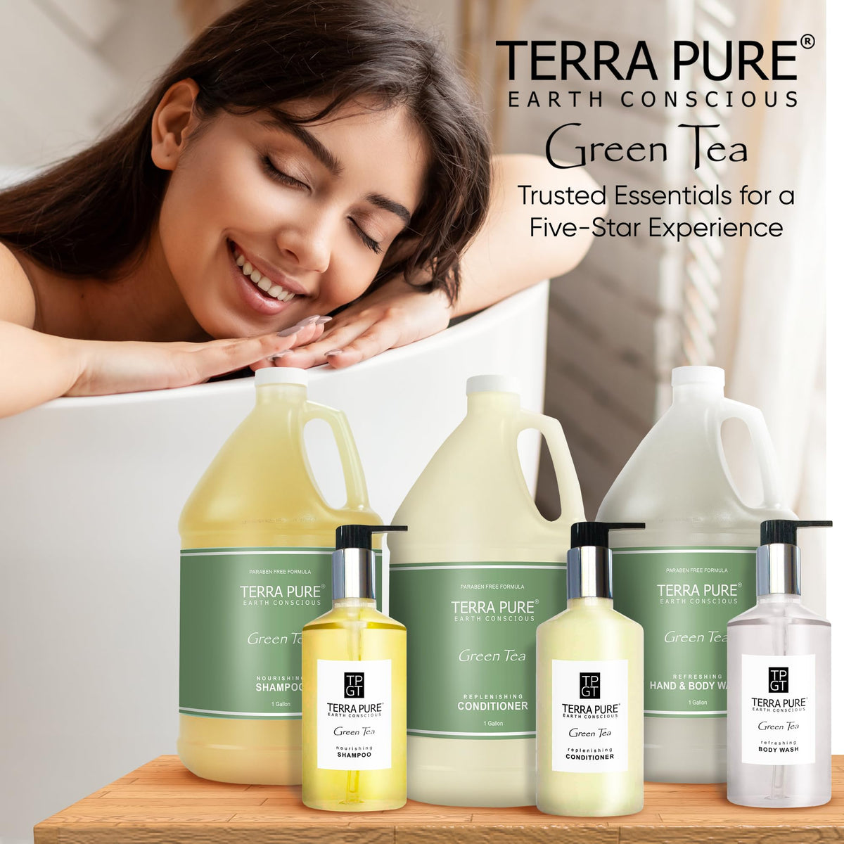 Terra Pure refill demo into pump bottle demonstrating waste reduction