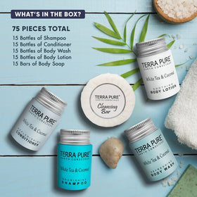 Terra Pure wrapped soap bar staged to show hygiene and guest convenience