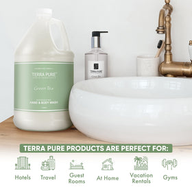 Terra Pure texture lather demonstrating gentle cleansing benefit