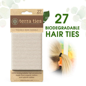 Terra Ties close-up of organic cotton texture for gentle, low-friction hold