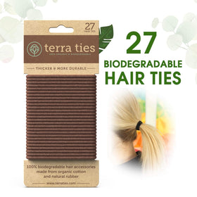 Terra Ties cotton texture close-up highlighting soft, gentle hold