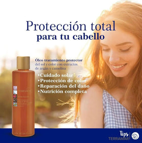 Terramar with argan and camelina seeds depicting natural nourishing oils