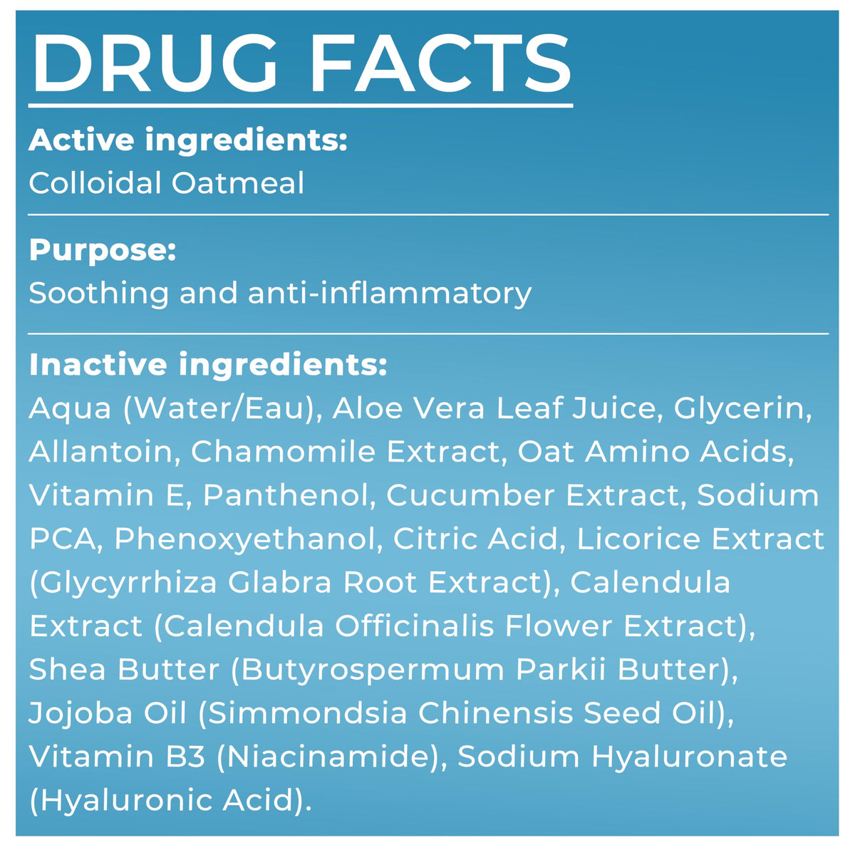 Terramed Just Think Comfort label close-up highlighting sulfate-free ingredient focus