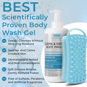 Terramed Just Think Comfort soft scrubber brush detail for gentle exfoliation benefit