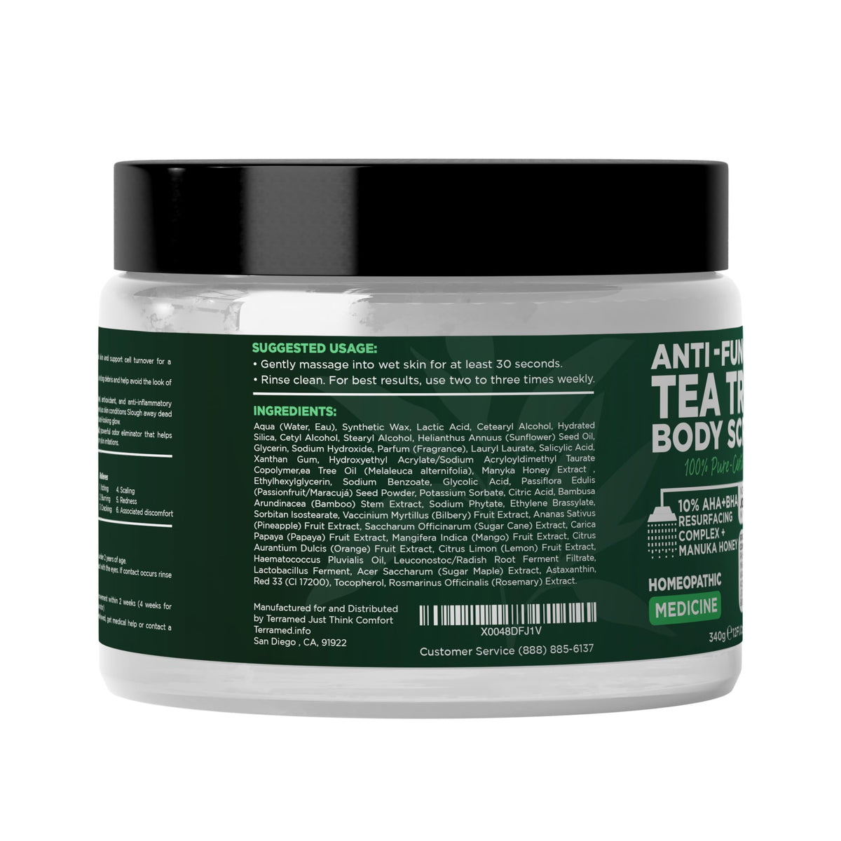 Terramed Just Think Comfort in gym shower scene showing odor control and post-workout freshness