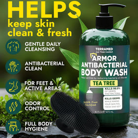 Terramed Just Think Comfort silicone scrubber close-up boosts exfoliation