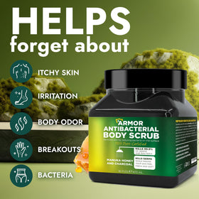 Terramed Just Think Comfort closeup texture with charcoal and honey for detox benefits