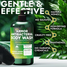 Terramed Just Think Comfort foamy lather texture demonstrating gentle cleansing