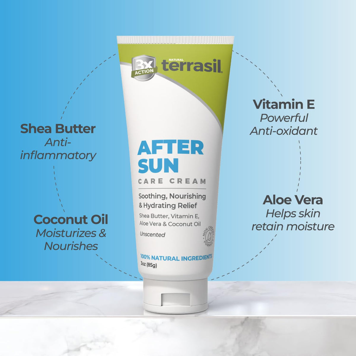 terrasil 3oz size next to hand showing travel-friendly convenience