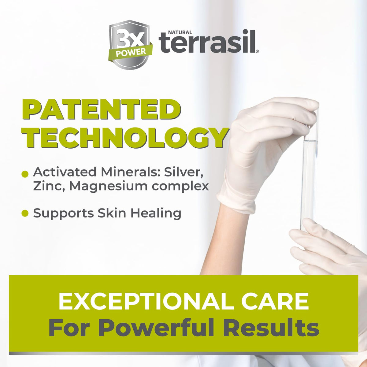 terrasil bar being used in shower illustrating soothing skin relief