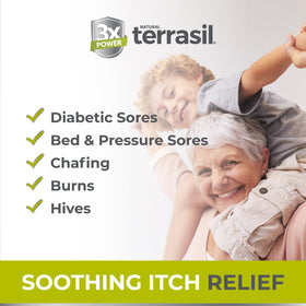 terrasil soap close texture view highlighting gentle glycerin formula