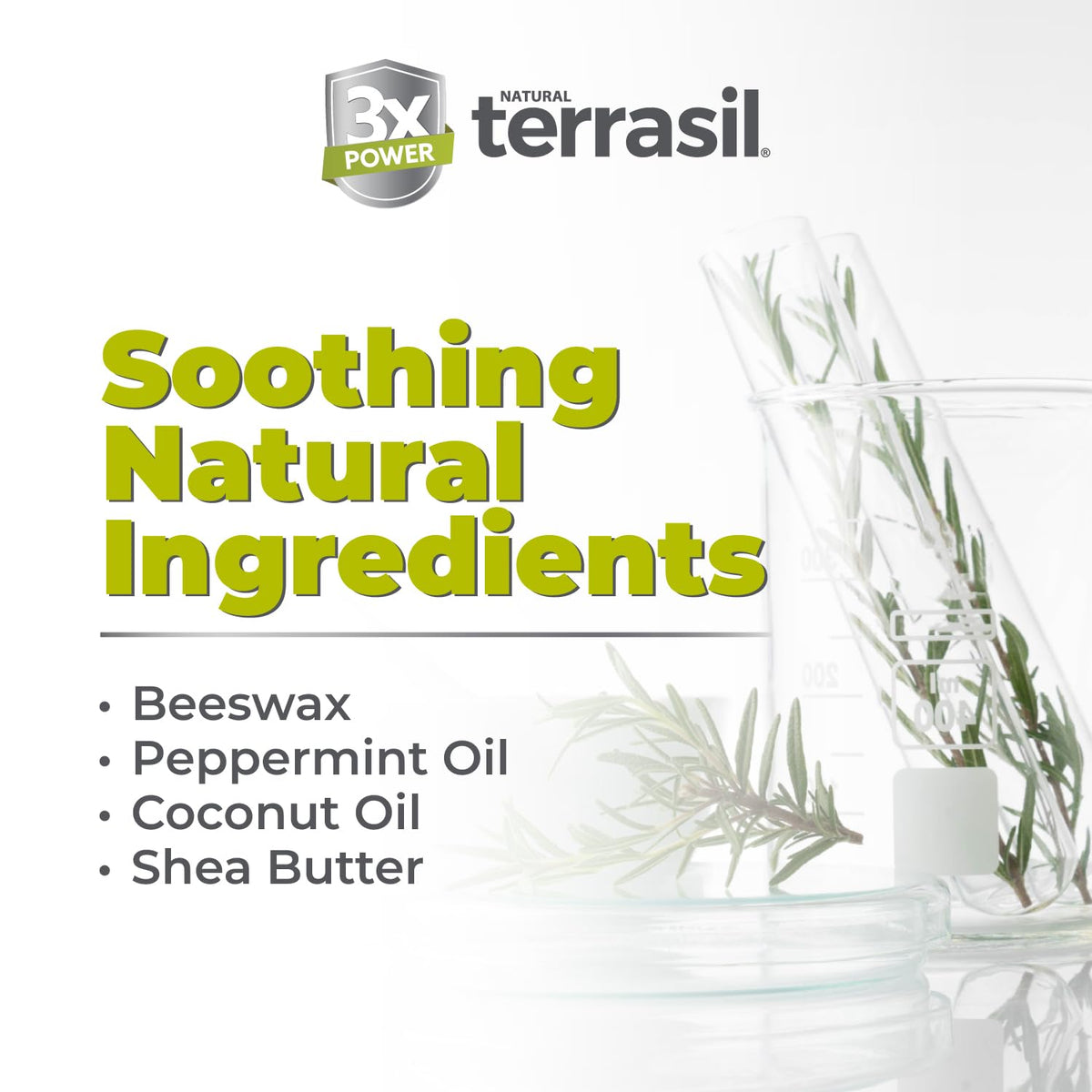terrasil soap lather in hand demonstrating mild cleansing action