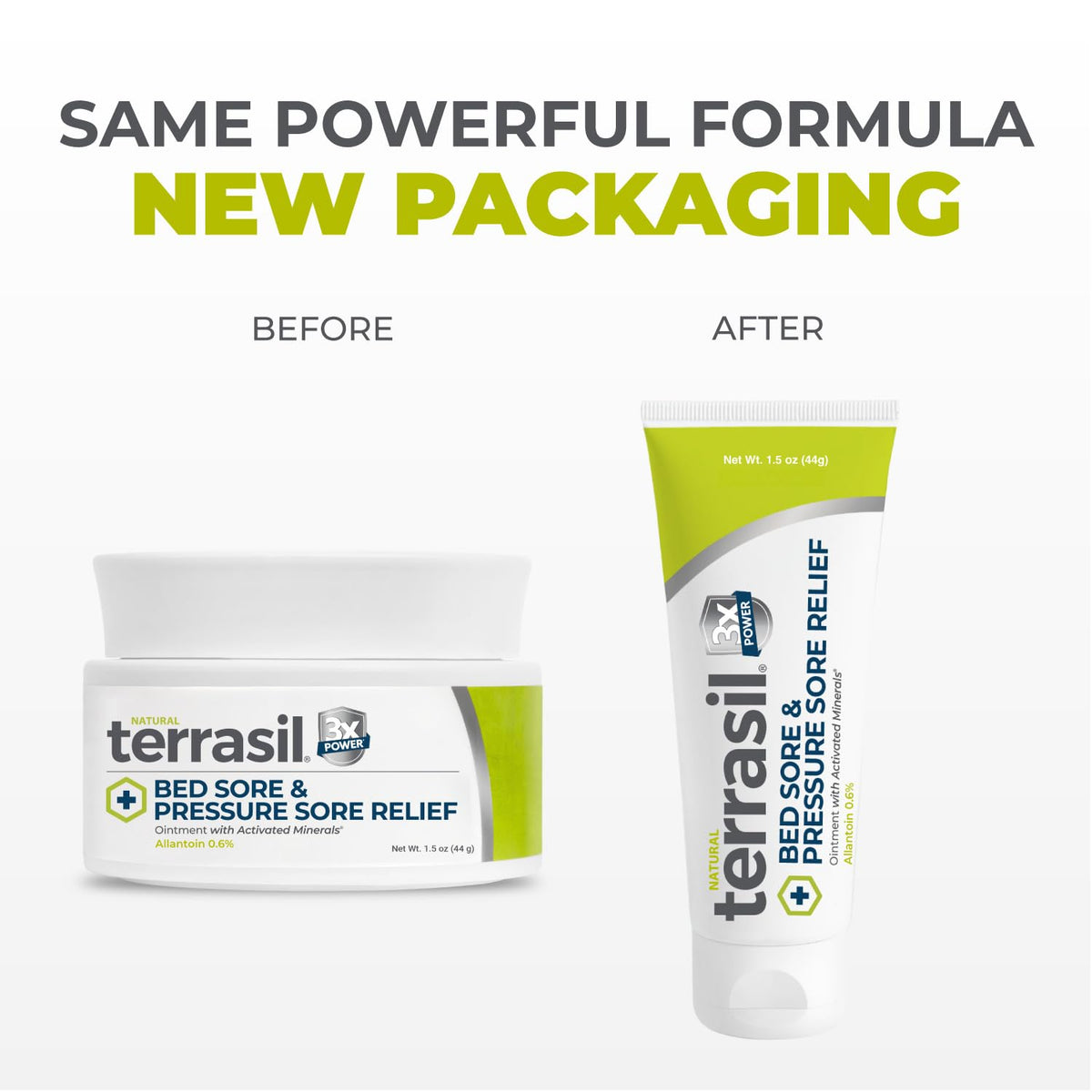 terrasil opened tube with cream visible highlighting smooth application