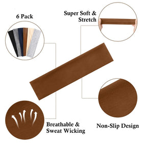TERSE headband worn while applying makeup in mirror for neat hair control