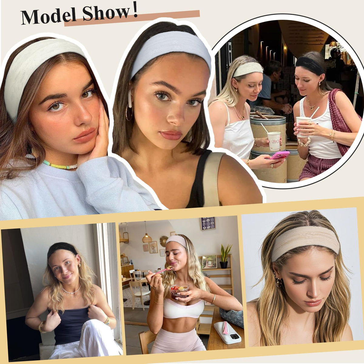 TERSE headband styled with picnic outfit to convey casual summer-ready look