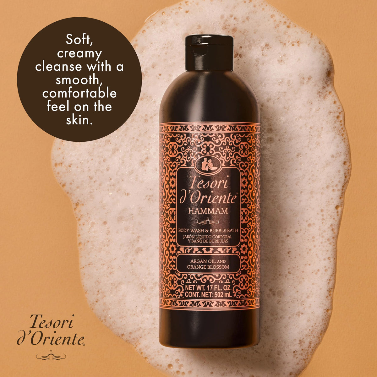 Tesori d'Oriente bubble bath filling tub for a relaxing soak