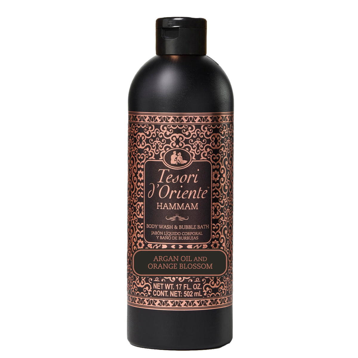 Tesori d'Oriente front bottle shot showing warm orange blossom fragrance