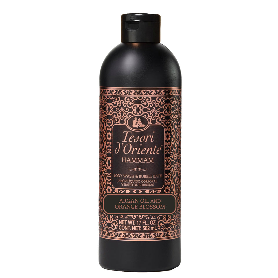Tesori d'Oriente front bottle shot showing warm orange blossom fragrance