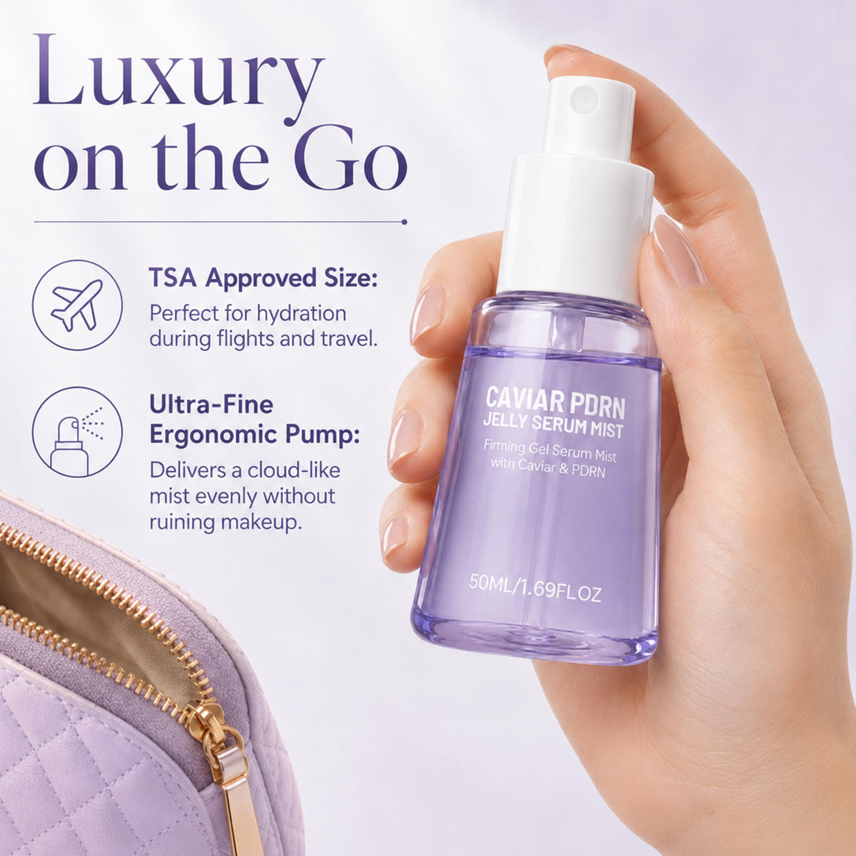 Tetea bottles staged on vanity suggesting daily self-care routine