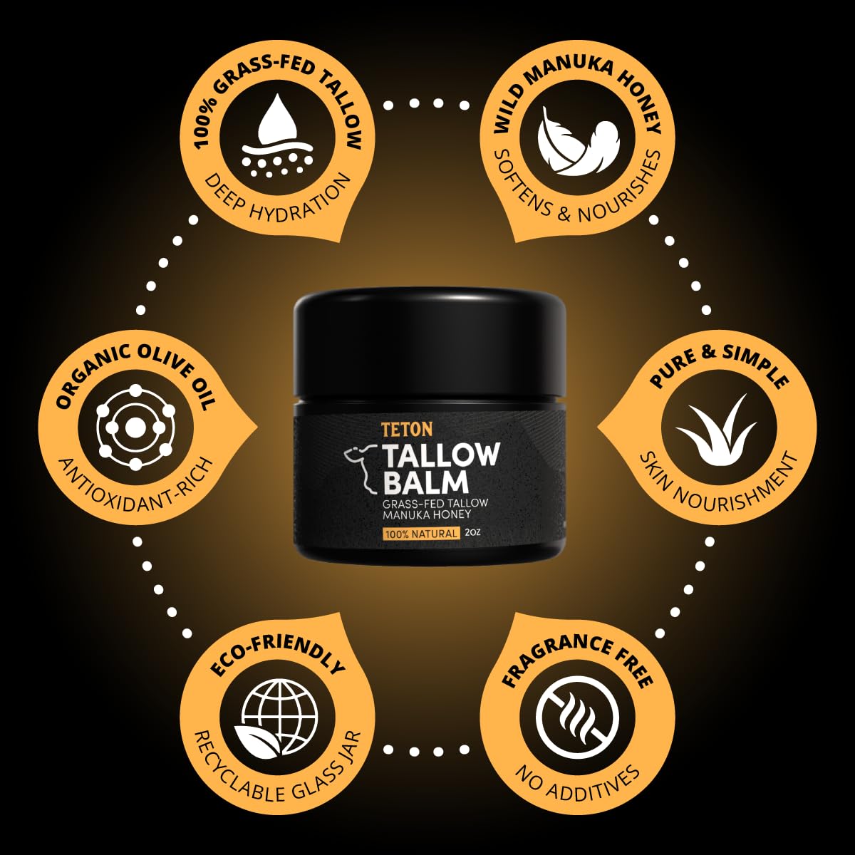 TETON balm applied on hand showing smoothing and immediate hydration