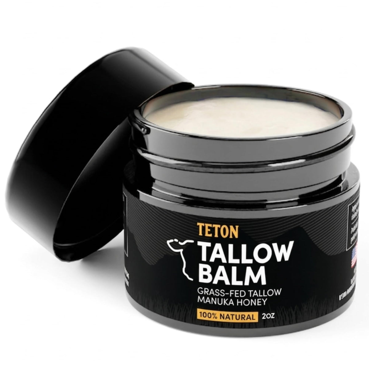 TETON front jar label showing product and benefits for clear identification