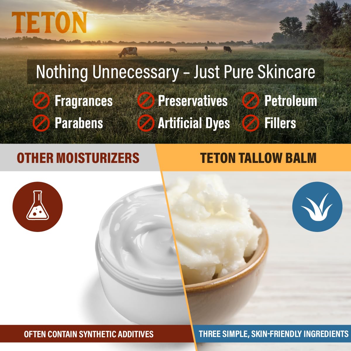 TETON jar on bathroom shelf lifestyle shot suggesting daily ritual benefits