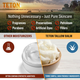 TETON jar on bathroom shelf lifestyle shot suggesting daily ritual benefits