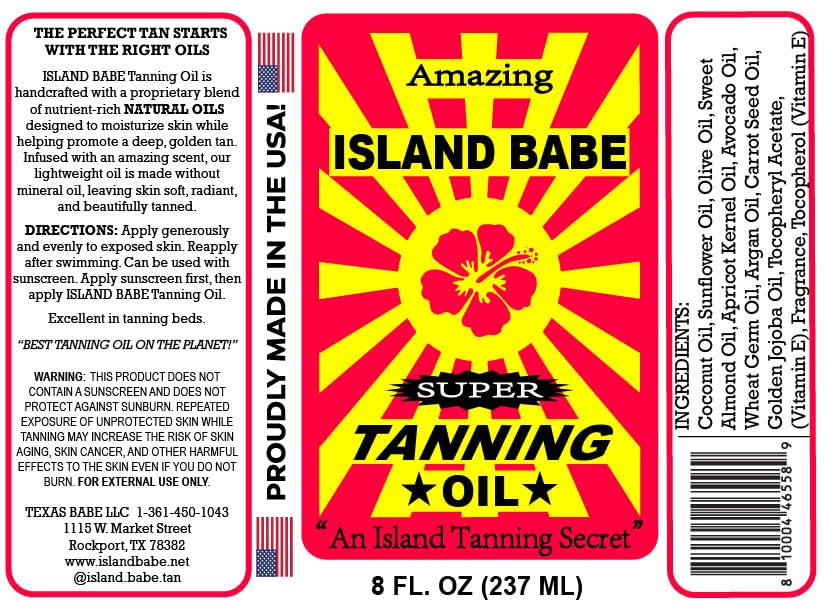 Texas Babe bottle on beach towel in sunlight conveying moisturized glowing skin