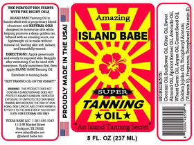 Texas Babe bottle on beach towel in sunlight conveying moisturized glowing skin