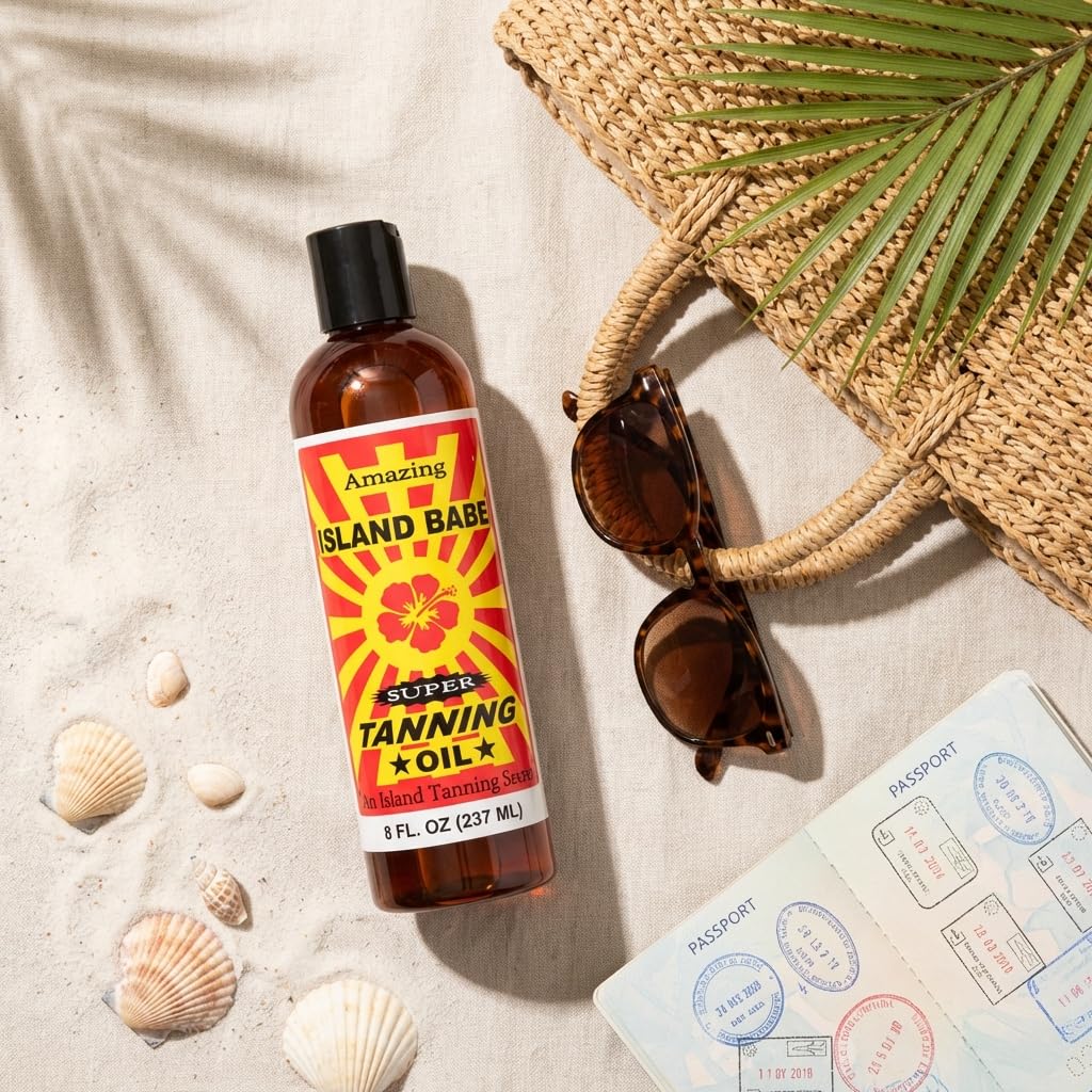 Texas Babe oil poured on hand highlighting lightweight texture and fast absorption