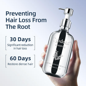 Tgideas closeup label highlighting organic rosemary and amino acids benefits