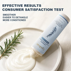 Tgideas conditioner on hands demonstrating slip and detangling benefit