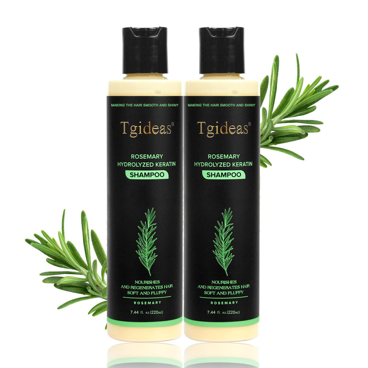 Tgideas front packaging showing two 7.4 fl oz bottles for consistent supply