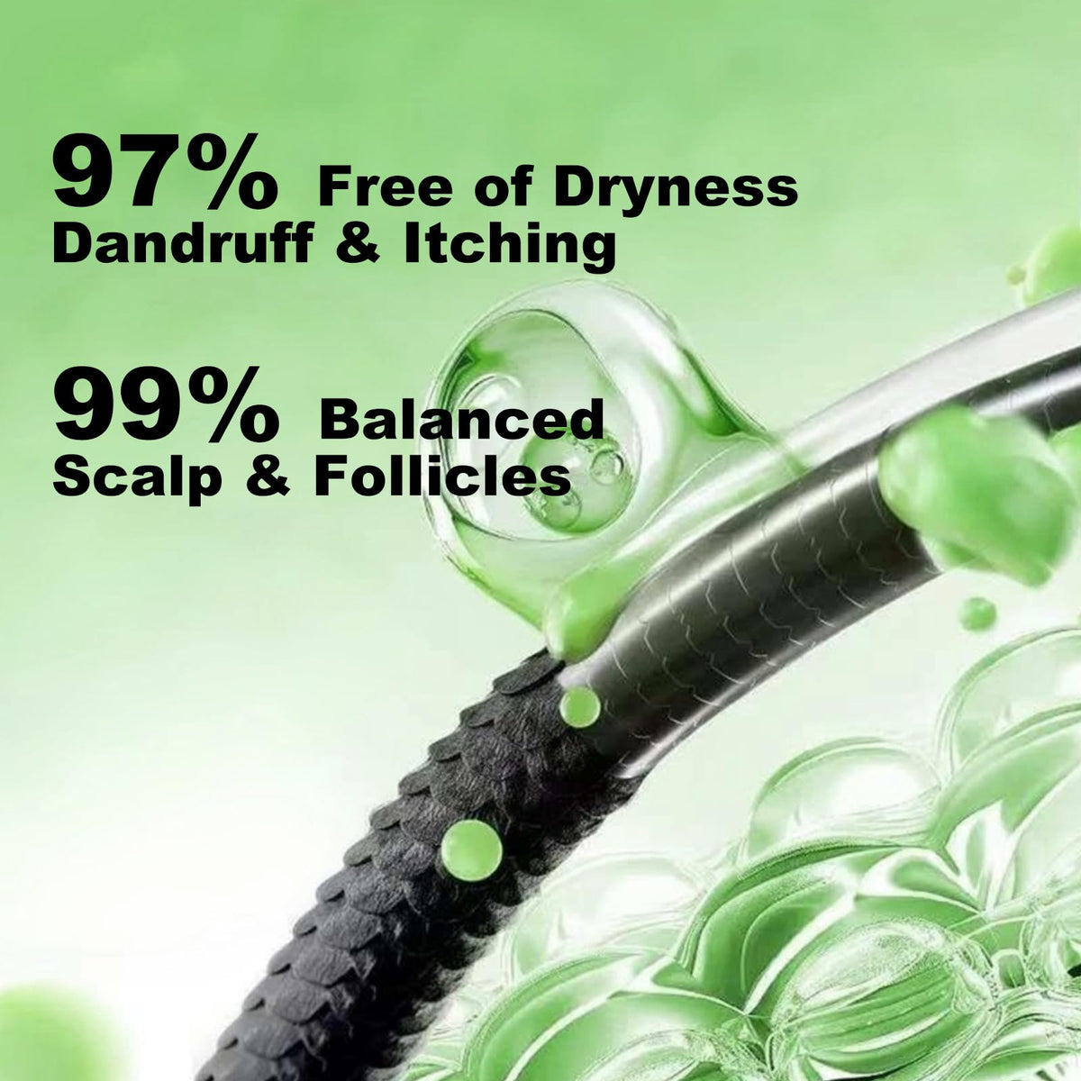 Tgideas shampoo lather on hair showcasing gentle cleanse and softness benefit