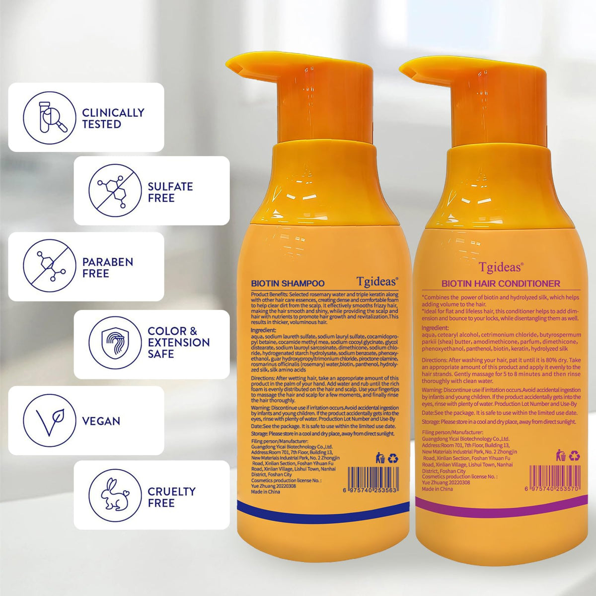 Tgideas bottle in hand showing 13.53 fl oz scale for size clarity