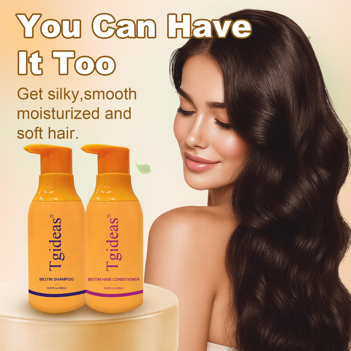 Tgideas applying product to wet hair showing ease of use benefit