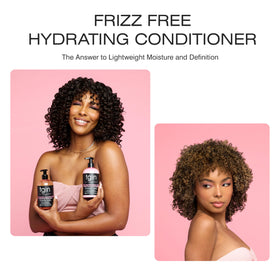 tgin application on wet curls demonstrating detangling and reduced breakage