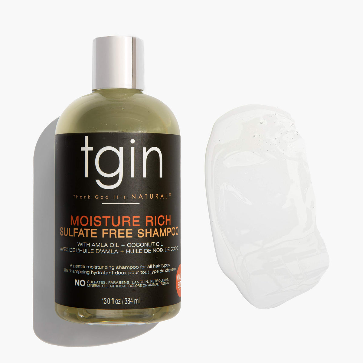 Thank God It's Natural duo applied to wet hair improving slip and detangling