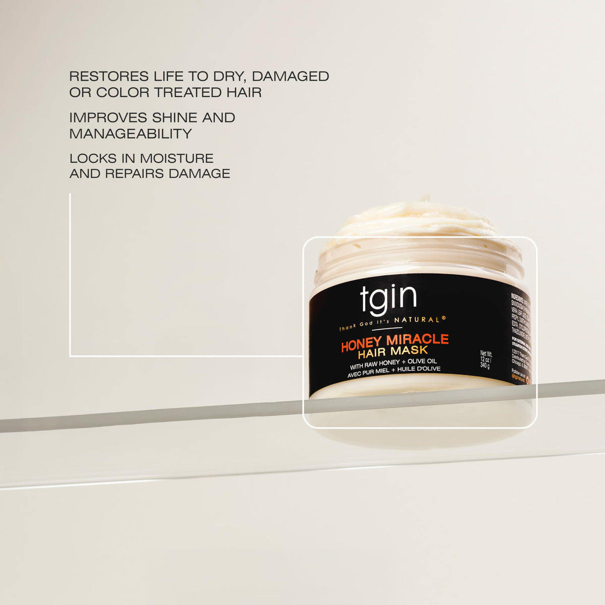 tgin label close-up highlighting ingredients and clean formulation