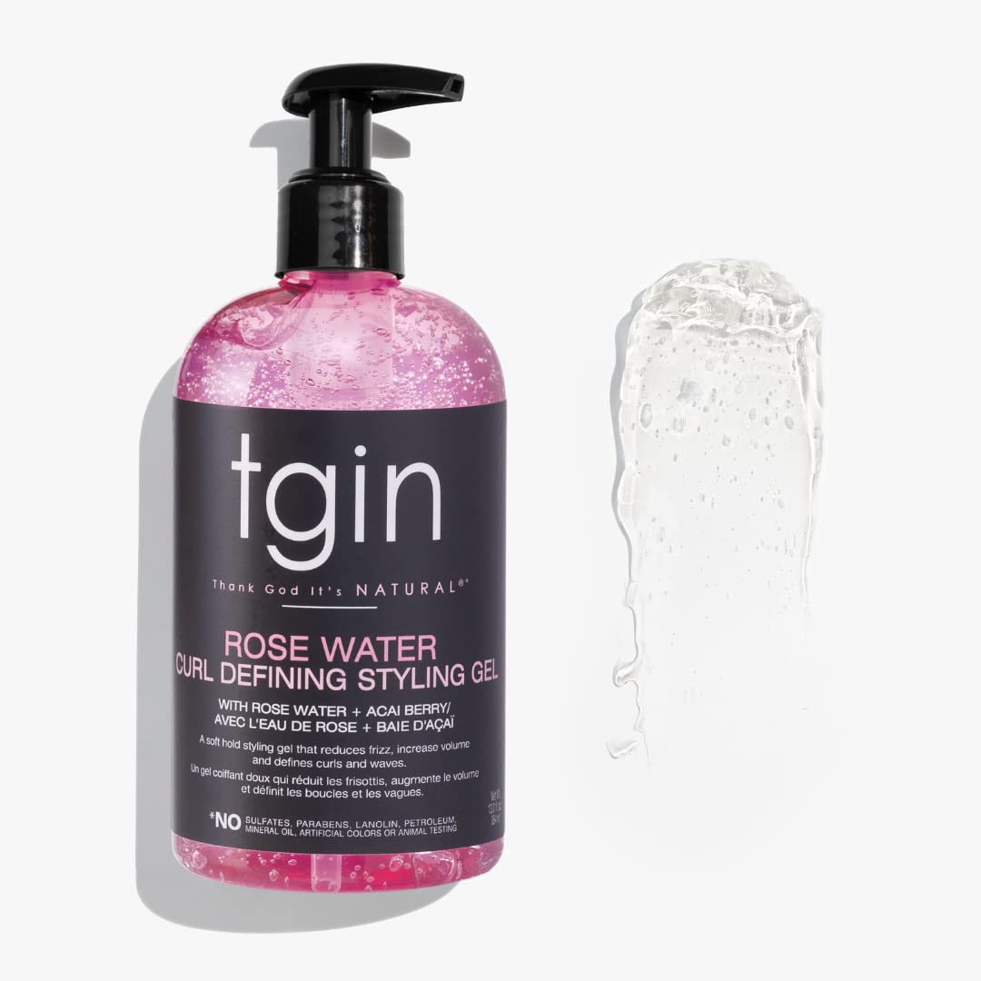 tgin leave-in applied to hair demonstrating easy detangling