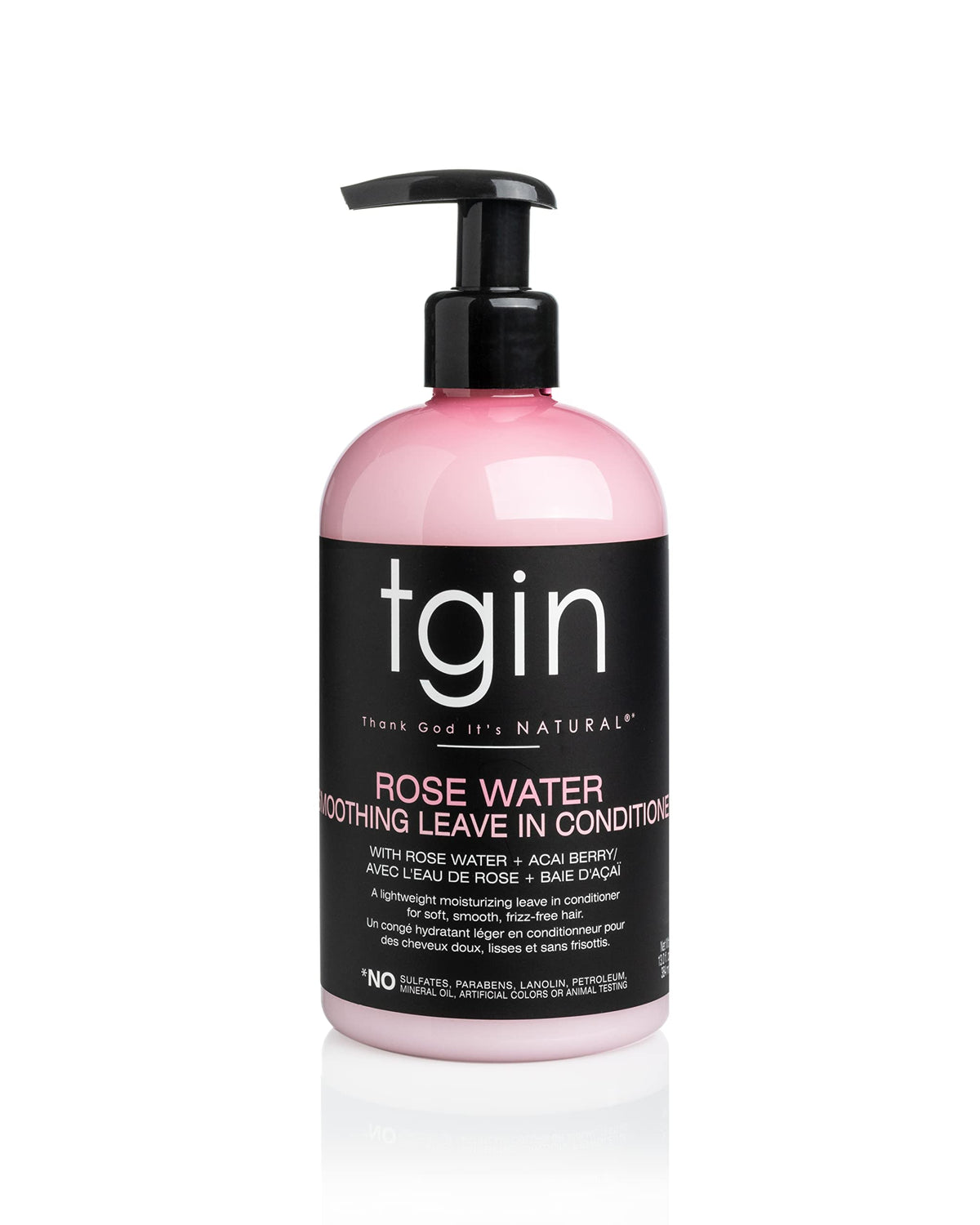 tgin front packaging showing 13 oz bottle and brand benefits