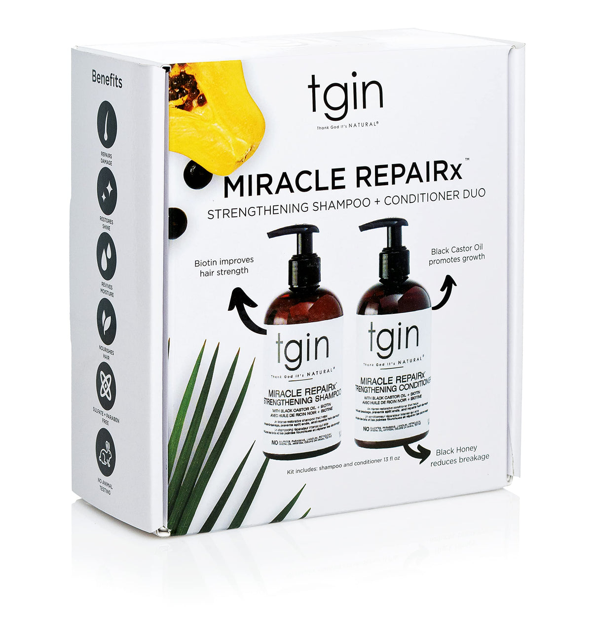 tgin shampoo pump closeup highlighting gentle, sulfate-free cleansing