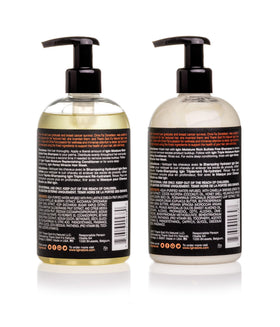 Thank God It's Natural shampoo pump close-up demonstrating easy dispensing