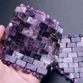 TGS Gems close-up of amethyst polish and texture highlighting smooth skin-safe finish