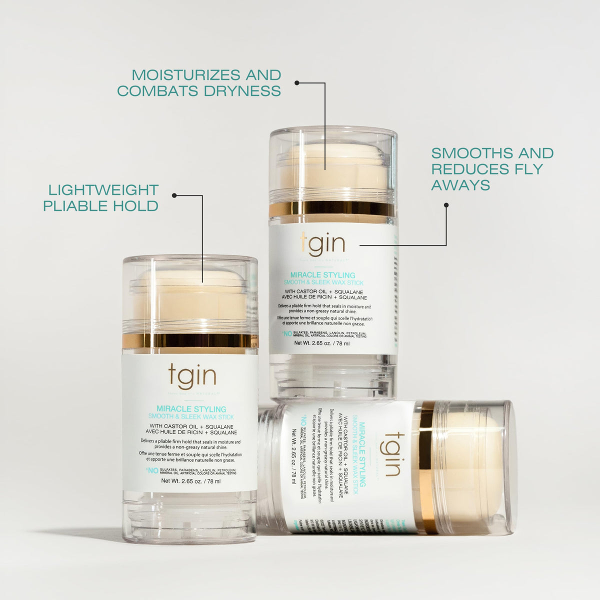 Thank God It's Natural wax texture close-up illustrating creamy melt-in application benefit