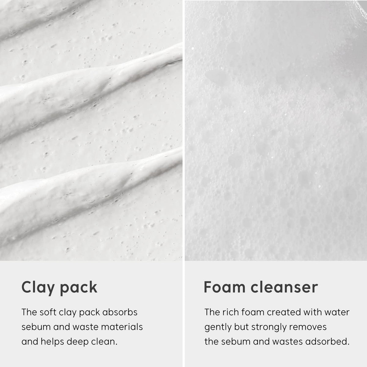 THANKYOU FARMER clay texture close-up showing absorbent consistency benefit