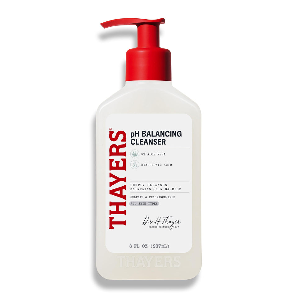 THAYERS front label of 8 fl oz bottle showing product name and benefits
