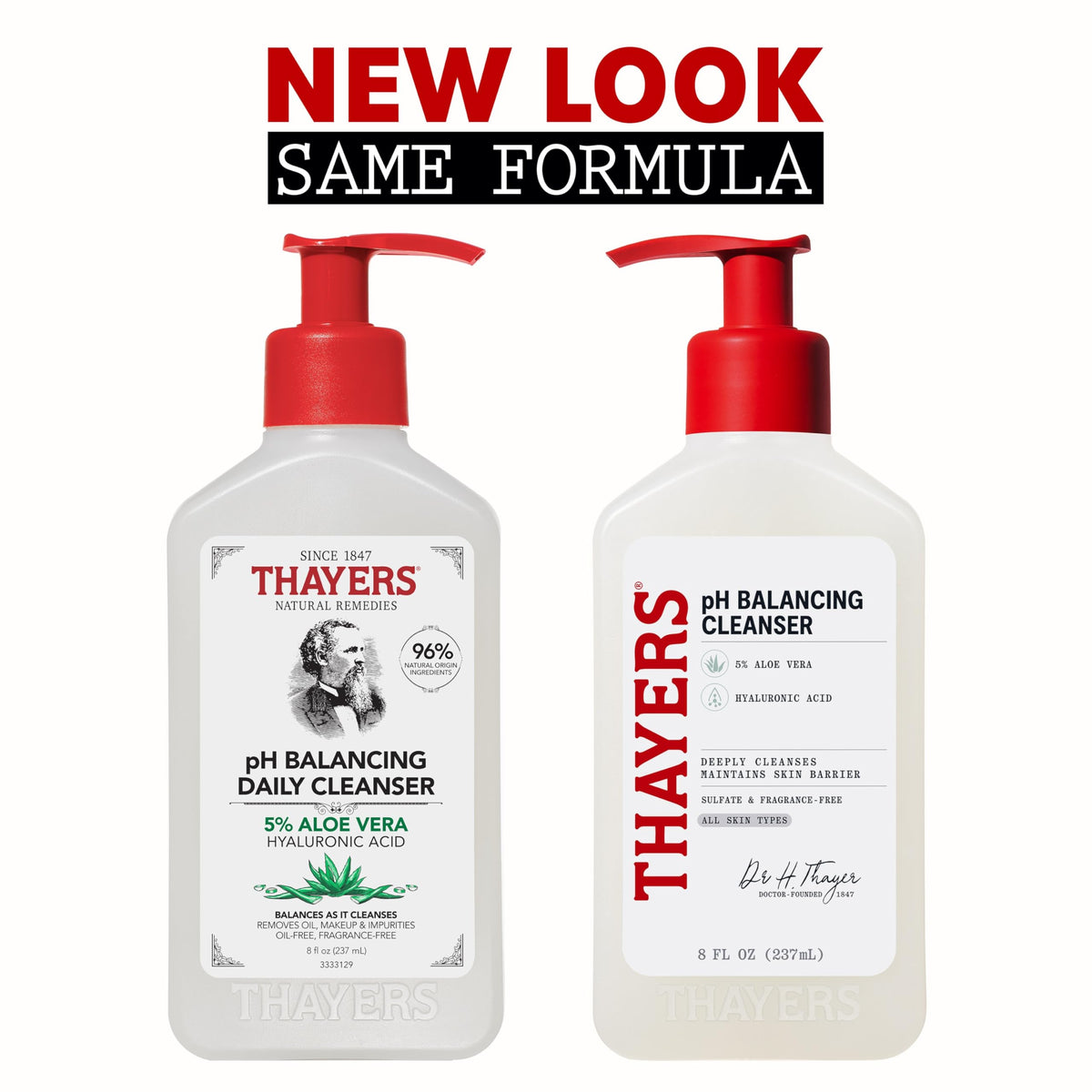 THAYERS jelly-to-foam texture lathering gently for hydrated cleansing