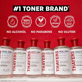 THAYERS 355mL bottle next to common objects to show true scale